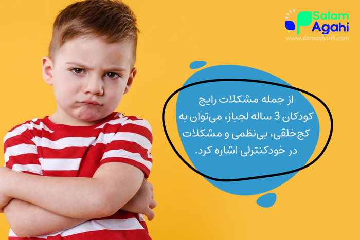 مشکلات رایج کودکان سه ساله لجباز