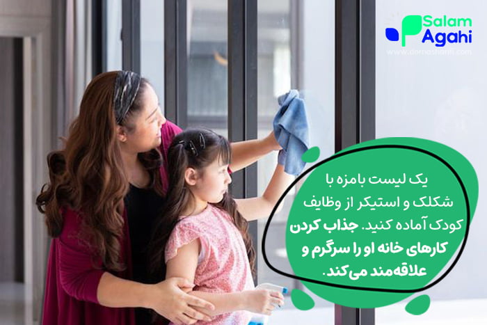 سپردن نقش های مشخص به هر کس در خانواده پذیرفتن مسئولیت برای کودکان را راحت تر میکند.