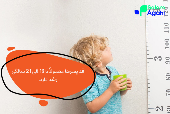 قد استاندارد کودکان پسر