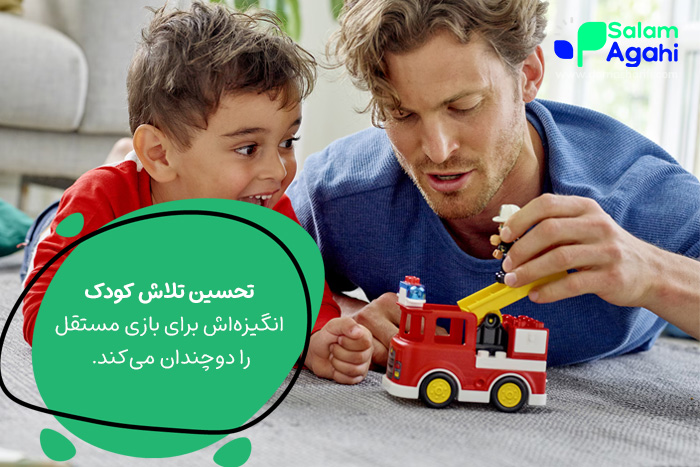 اهمیت تشویق والدین برای تنهایی بازی کردن کودک