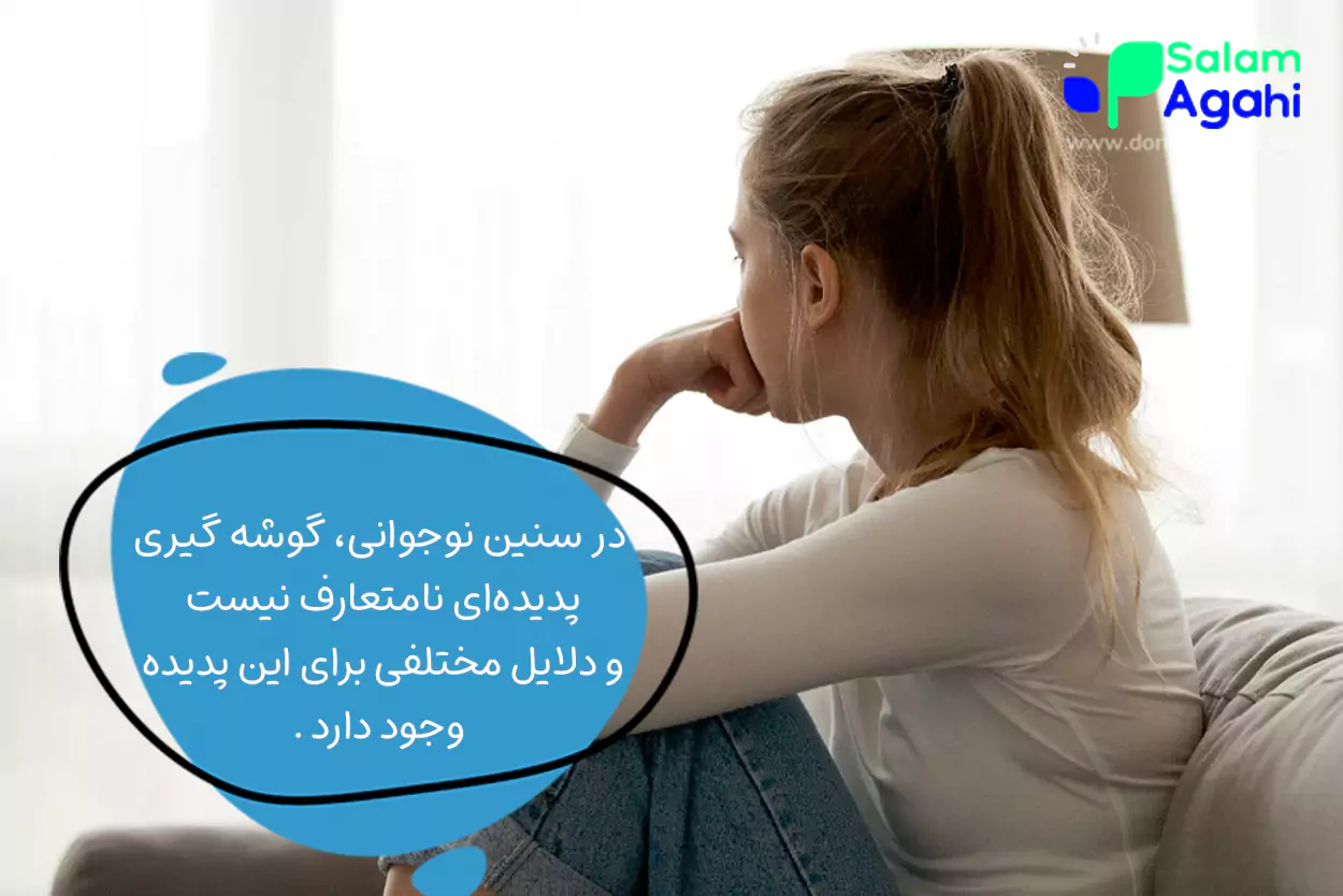 دلایل گوشه گیری نوجوانان