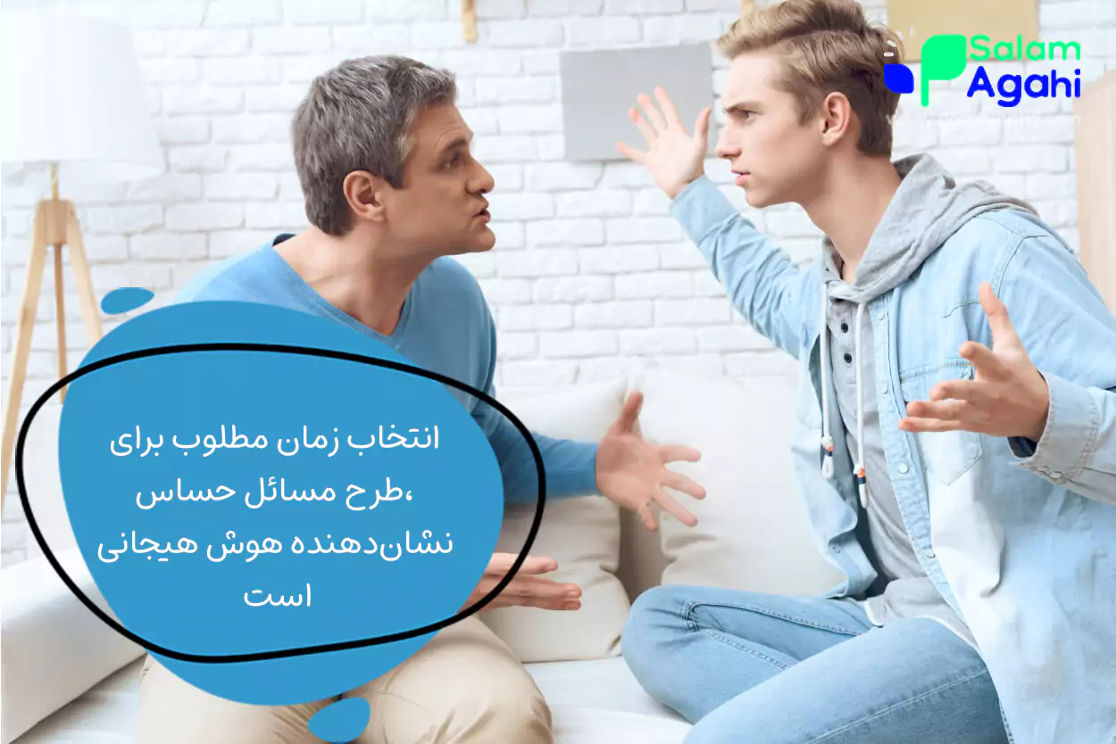 بعد از آرام شدن، مسئله را درست حل کند